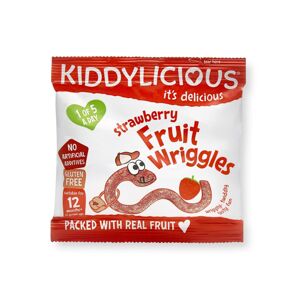 Kiddylicious Dážďovky jahodové 12 g